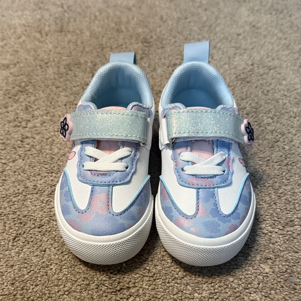 Disney Stitch And Angel White Sneakers Size 6
